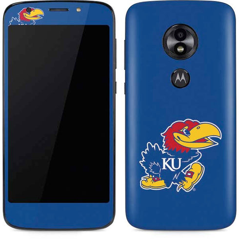 University of Kansas Jayhawks Mascot Outline Moto E5 Play Skin